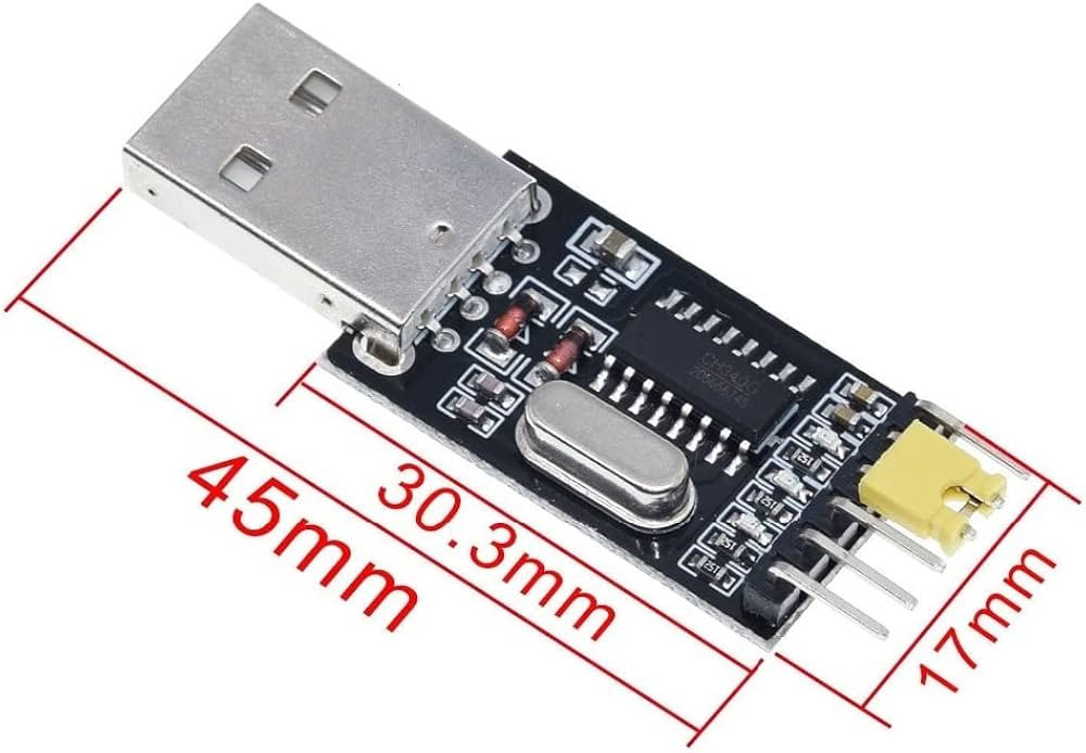 CH340G USB TO TTL(Serial) CONVERTER FOR ARDUINO NANO RASPBERRY PI