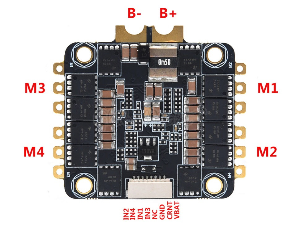 F405 V1.1 Flight Controller+45A 2-6S 4 in 1 ESC Flytower