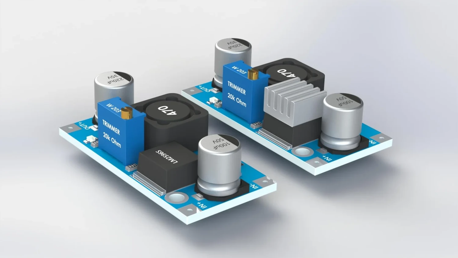 LM2596 HV DC-DC BUCK CONVERTER MODULE
